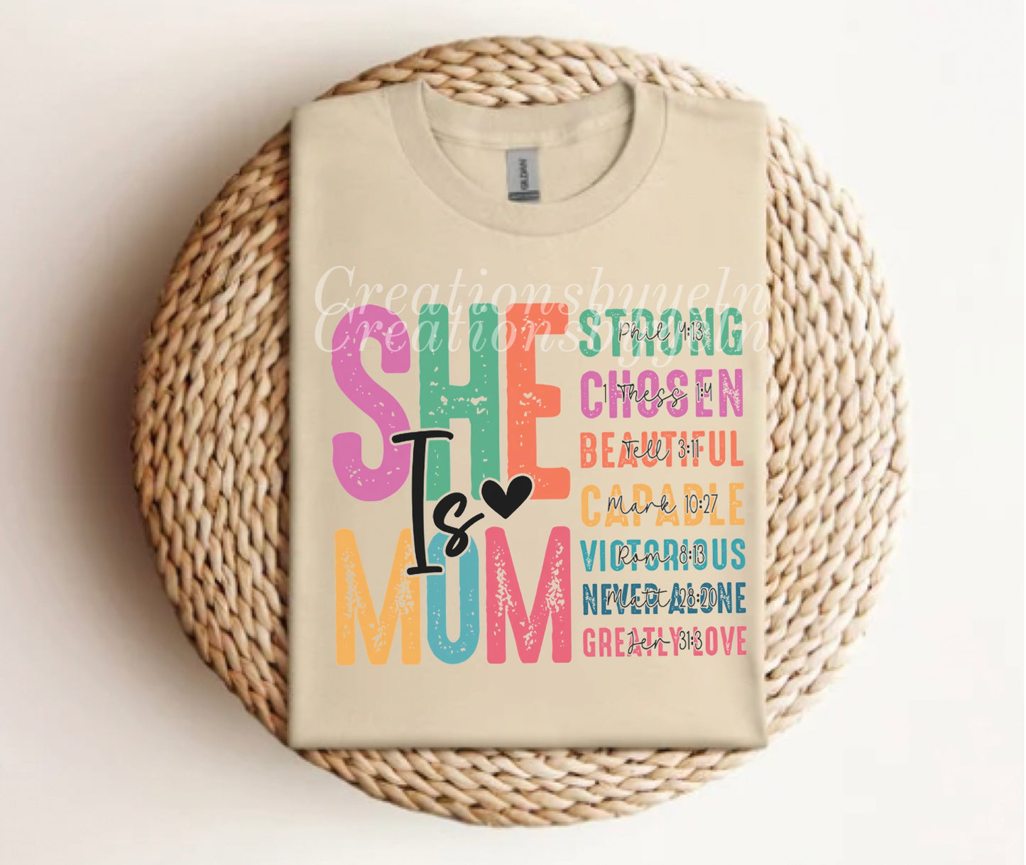 She Is MoM Adult T-Shirt
